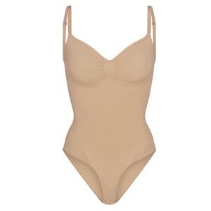 SKIMS Seamless Sculpt Brief Bodysuit in Mica, XS